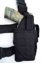 AcidTactical Leg Thigh Gun Pistol Holster or Open Carry Belt Duty Holster Black - £12.32 GBP