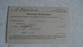 1907 University of Pennsylvania Dormitory Card - £17.81 GBP