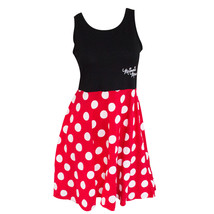 Minnie Mouse Women&#39;s And Red Polka Dot Dress Black - £21.10 GBP