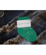 Janie and Jack Sheer Green Flower Ankle Socks Size 6/12 Months Girl&#39;s NEW - $169.26 MXN