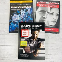 Bourne Legacy PayCheck Conspiracy Theory Dvd 3 Movies Jeremy Renner Ben Affleck - £23.89 GBP