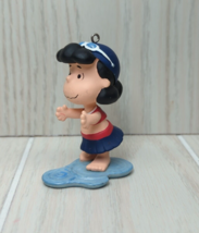 Hallmark 2004 Peanuts &#39;04 Olympic Games Lucy Swimming Christmas Tree Orn... - $6.23