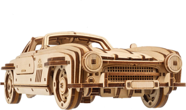 Winged Sports Coupe Model Car Kit - 3D Wooden Puzzle Car –Model Kit for Adults t - £38.50 GBP