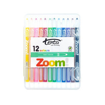 Texta Zoom Twist Crayons Assorted (12pk) - Hard Case - £28.84 GBP