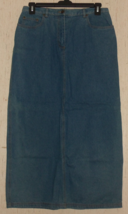 New Womens Rafaella Long Medium Stone Wash Five Pocket Denim Skirt Size 12 - £29.25 GBP