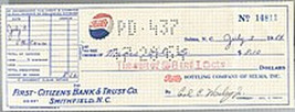 Vintage 1960s Pepsi Check - £3.98 GBP