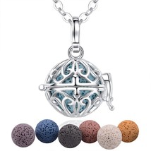 16mm blossom Locket Cage Pendant Aromatherapy Locket Diffuser Necklace fit Volca - £17.36 GBP