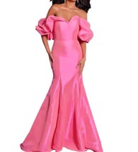 Jovani off the shoulder ruffled sleeves mermaid gown Pink - €253,27 EUR