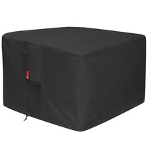 Gas Fire Pit Cover Square - Premium Patio Outdoor Cover Heavy Duty Fabri... - £32.98 GBP