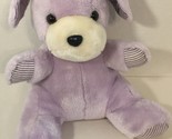 Nanco purple Purple Puppy Dog Plush striped paws ears stuffed animal vin... - £16.41 GBP