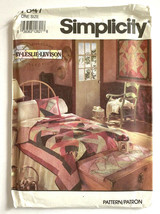 Simplicity Crafts Pattern 7847 Sewing Leslie Levinson Bed Patchwork Pillow Cover - $4.99