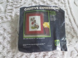 1982 SEALED Creative Expressions LITTLE RASCALS CREWEL KIT #1051 - 12&quot; x... - £9.42 GBP