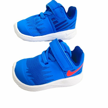 Nike Star Runner Infant Sneakers Blue Size 2C Hook and Loop Strap Closure - £25.87 GBP