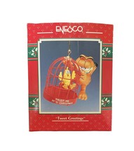 1991 Enesco Garfield Tweet Greetings Christmas Ornament - £19.10 GBP