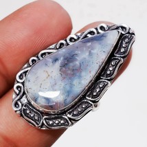 Moss Agate Gemstone Handmade Fashion Ethnic Gifted Ring Jewelry 8&quot; SA 24 - £3.94 GBP