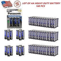 WHOLESALE LOT OF 160 PCS of Panasonic AA Batteries Heavy Duty Power Carb... - £35.47 GBP