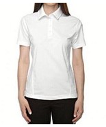 Ashe Extreme Women's White Polo Shirt Small S Antimicrobial UPF 40 Snag Protect - $12.11