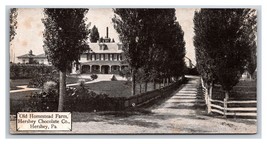 Homestead Farm Hershey Chocolate Co Hershey PA UNP Candy Bar Postcard W1 - £2.28 GBP