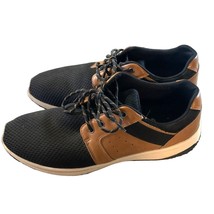 George Mens Size 13 lace Tie Up Sneaker Shoes Brown Mesh Memory Foam - £15.35 GBP