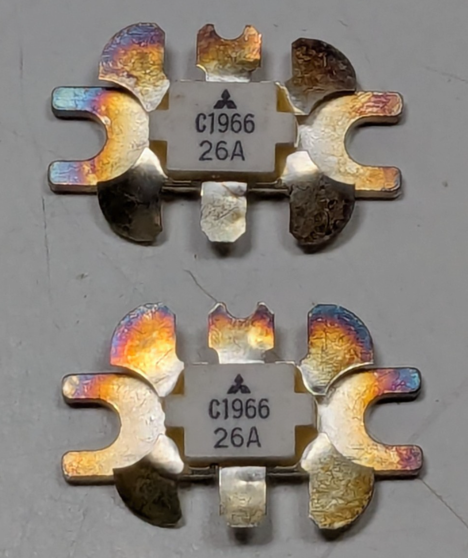 Lot of 2 NOS 2SC1966 Mitsubishi RF Power Transistor - Uniden BDBC1966000 - $29.69