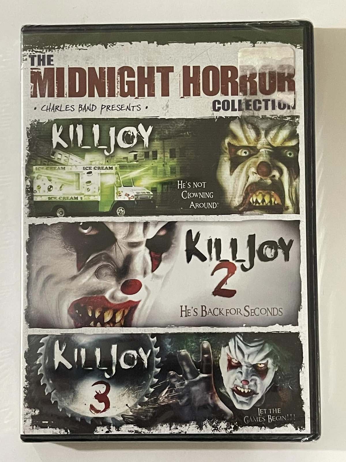 THE MIDNIGHT HORROR COLLECTION - KILL JOY 1,2 &amp; 3 (NEW) - $25.00