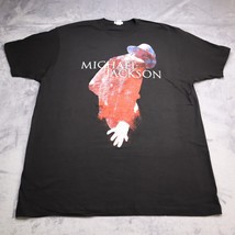 Vintage Michael Jackson Shirt Mens Extra Large Black Y2K Music White Glove Tee - £17.84 GBP