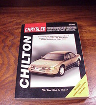 Chilton Chrysler Concorde Intrepid Repair Manual 1993 to 97 - £6.21 GBP