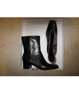 New Nine West Black Leather Ankle Boots size 7  - $25.00