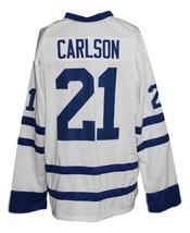 Any Name Number Johnstown Jets Retro Hockey Jersey New White Carlson Any Size image 5