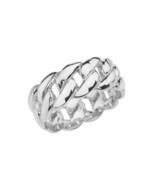 925 Sterling Silver 8MM Cuban Link Ring Band All /Any Size 8 mm - $78.39