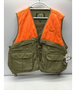 New Cabelas Outdoor Gear Fly Fishing Vest Hunting Size Large Neon Detail... - £22.33 GBP