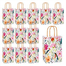 HOME &amp; HOOPLA Wildflower Fields Paper Gift Bags and Party Favor Bags, 5.... - £15.07 GBP
