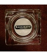 Lammers, Findlay, Ohio ashtray, clear glass, 4 1/4&quot; square - £19.11 GBP