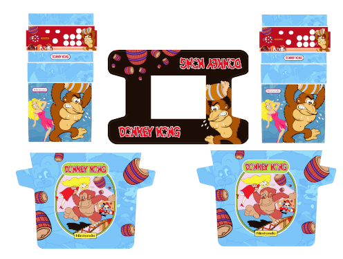 Primary image for Donkey Kong COCKTAIL TABLE graphics Full tabel Graphics vinyl artwork