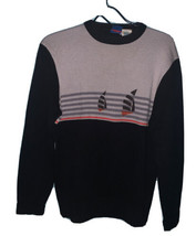 Vintage 80s Ocean Pacific Sweater Mens M Long Sleeve Sailing Sailboat Hong Kong - £36.67 GBP