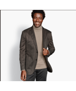 Johnston &amp; Murphy Brown Plaid XC Flex® Knit Blazer FULL SIZE - €194,61 EUR
