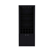 Bar Cabinet Nixon, Living Room, Black  - £357.10 GBP