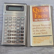 Vintage Texas Instruments TI-BA Ii Business Analyst Calculator W/ Manual Read* - $15.99