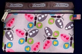 LeSportSac Happy Heart Butterfly Printed Fabric Pouch  - £14.37 GBP