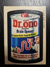 Topps Wacky Packages 3rd Series 1973 Dr Ono Brain Opener Crackpot Parody... - $27.11 CAD