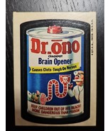 Topps Wacky Packages 3rd Series 1973 Dr Ono Brain Opener Crackpot Parody... - $27.12 CAD