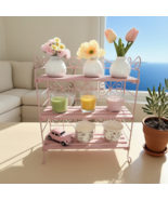 1pcs Three-layer shelf, made of iron and wooden strips - $136.98 CAD