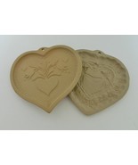 Cookie Art Mold Designs Brown Bag Hearts Folk Art Salt Dough Ornament 19... - £15.42 GBP