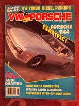 Rare VW PORSCHE Magazine June 1982 New Porsche 944 Turbo Diesel VW Pickups - £11.25 GBP