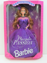 Purple Passion Barbie 1995 Auburn Red Hair NRFB Mint w box 13555 - £17.58 GBP