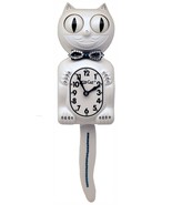 Limited Edition Blue Zicron  Kit-Cat Klock Swarovski Crystals Jeweled Clock 15.5 - $159.95