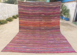 New 8x10 Colourful Silk Swedish Scandinavian Flat-weave Rug Turkish Kilim - £497.36 GBP