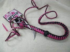 Sexy Black Pink Cowgirl Costume Whip Western Rodeo Dominatrix Approx 6 F... - $349.51 MXN