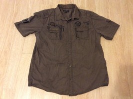 Shirt Projek Since 1967 Raw  Men’s Sz TG/XL Short Sleeve Brown - £11.32 GBP