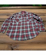 Vintage Coleman Flannel Shirt Men’s XL Red Black Plaid Heavyweight Outdoor - $309.93 MXN